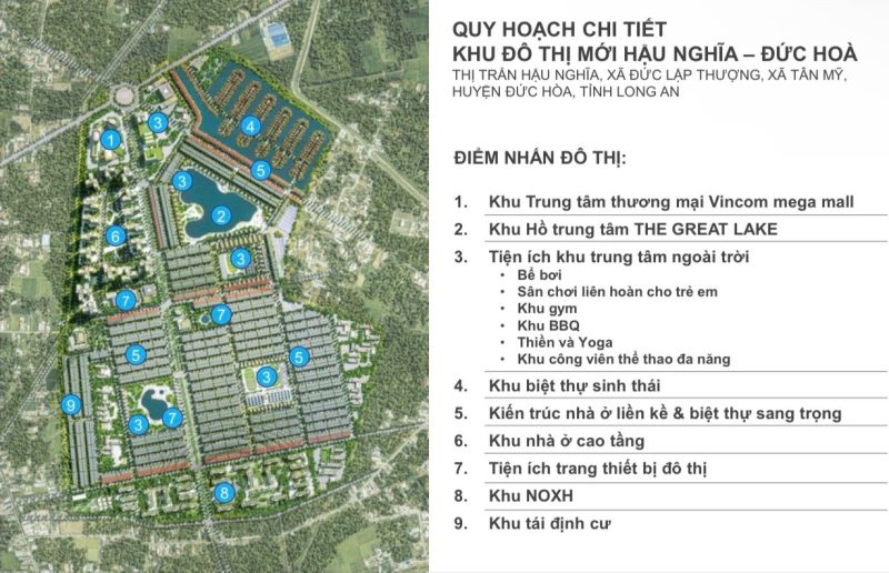 Tổng quan về quy hoạch dự án Vinhomes Hậu Nghĩa